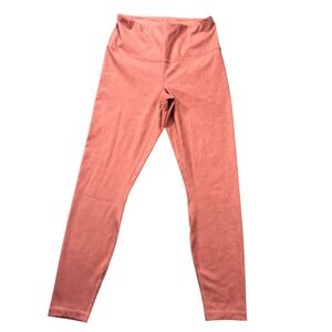 NWT 90 Degree By Reflex Women's Small Cracked Terracotta Super Hi Rise Leggings